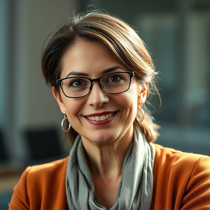 Retrato de Elena Vargas, fundadora y directora de la escuela.